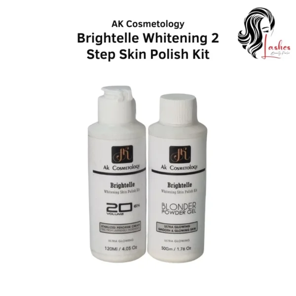 ak cosmetology brightelle whitening 2 step skin polish kit