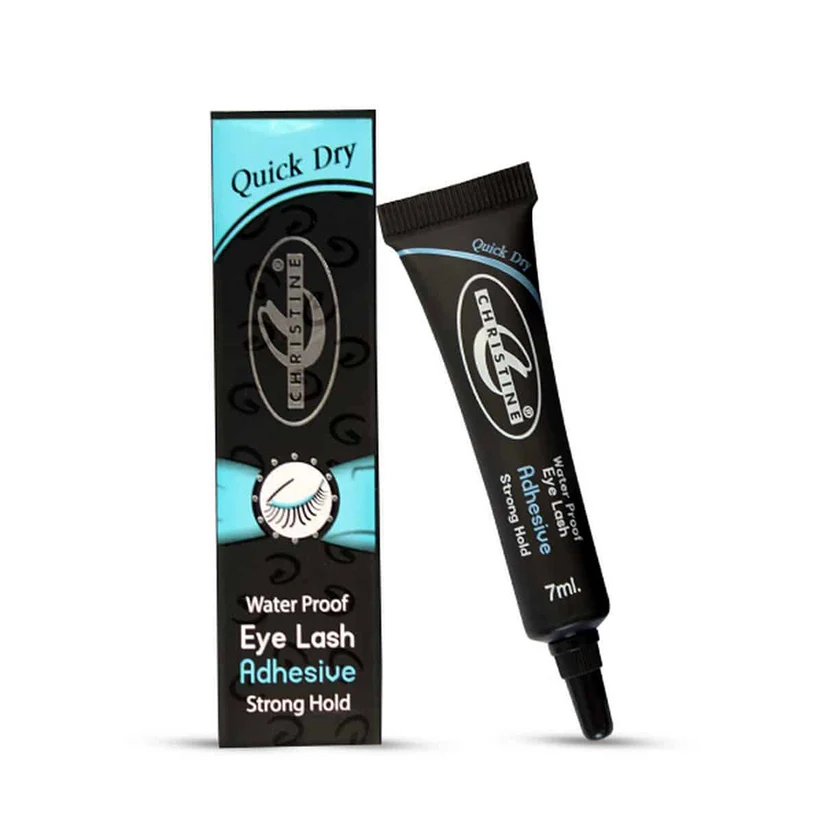 christiine eye lash glue blacktube