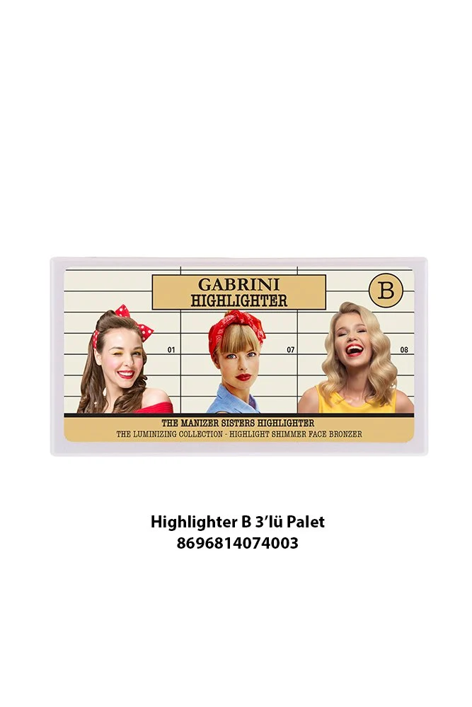 gabrini highlighter b 3 39 lu palet resim 980