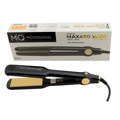 mq professional max480 wide titanium hair straightener