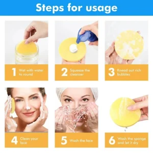 steps for using facial cleansing sponges.jpg 1024x1024
