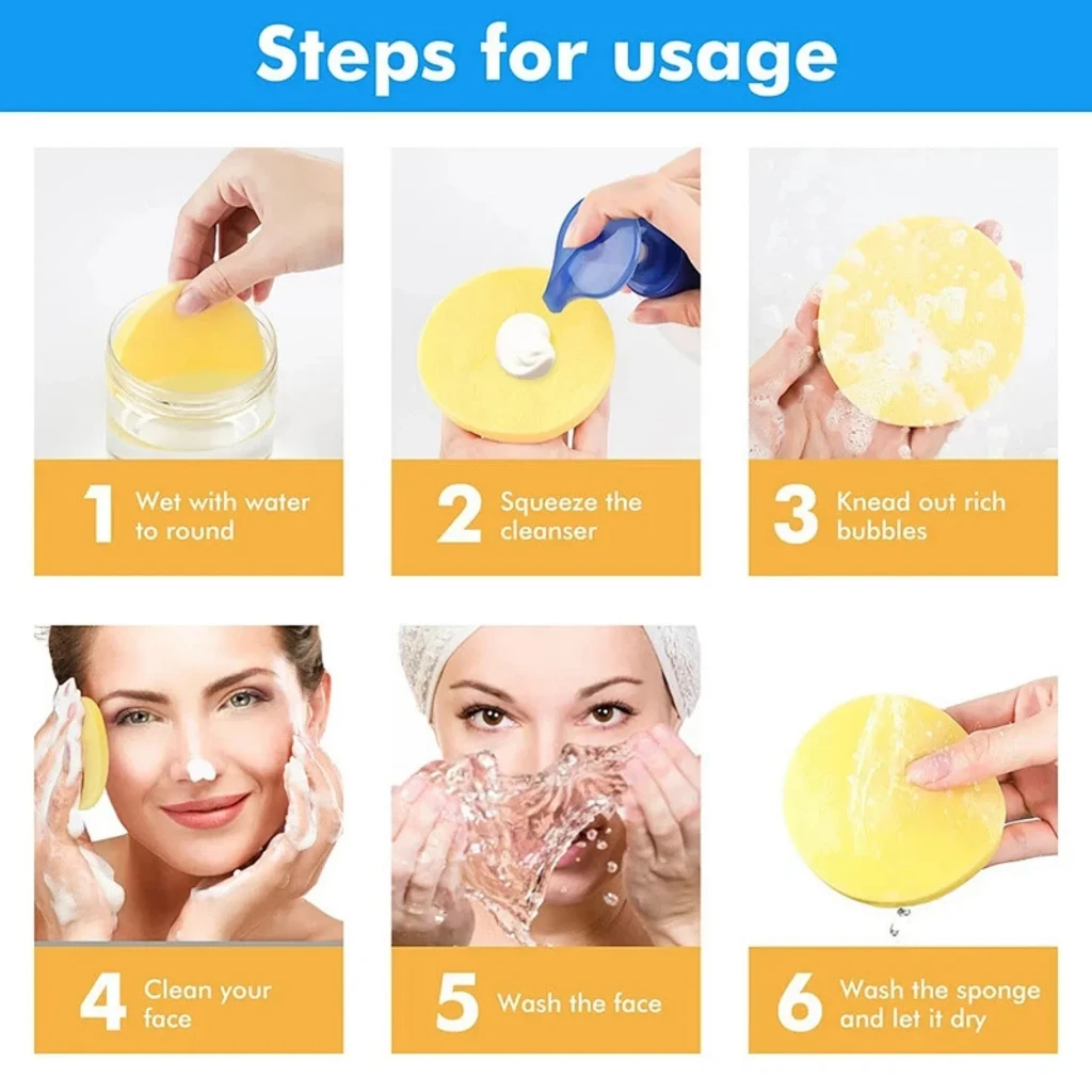 steps for using facial cleansing sponges.jpg 1024x1024